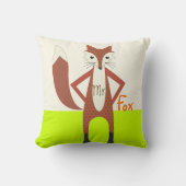 Hipster Forest Fox Baby Nursery Kussen (Voorkant)