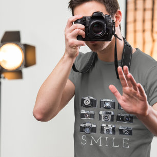 Hipster Fotograaf  Cameras Lens T-shirt