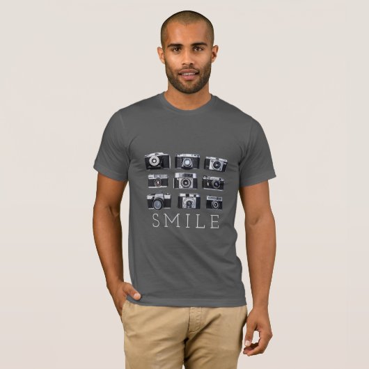 Hipster Fotograaf  Cameras Lens T-shirt (Voorkant volledig)