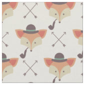 Hipster Fox, Bowler Pet, Pijp #8 ID1073 Stof (Close Up)