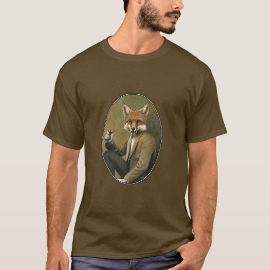  Hipster Fox T-shirt (Voorkant)