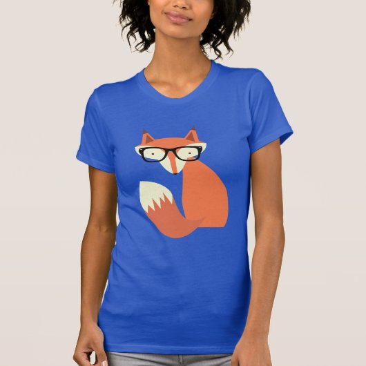 Hipster Fox T-shirt (Voorkant)