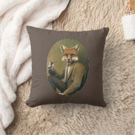  Hipster Fox Throw Kussen
