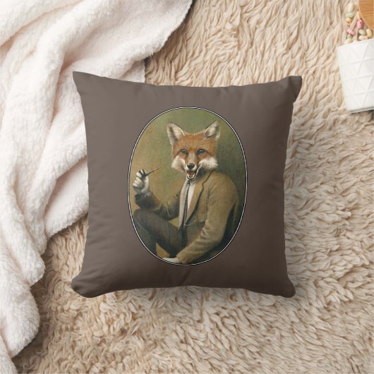  Hipster Fox Throw Kussen (Deken)