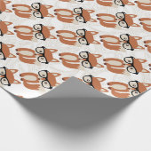 Hipster Fox verpakt papier (Hoek)
