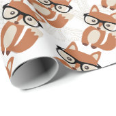 Hipster Fox verpakt papier (Rol Hoek)