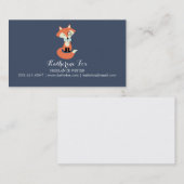 Hipster Fox Visitekaartje (Voorkant / Achterkant)