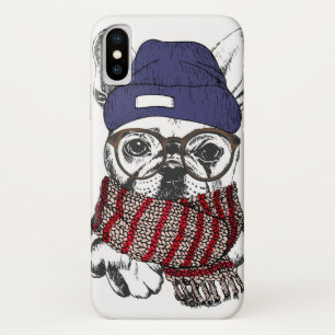 Hipster French Bull Dog Case-Mate iPhone Case