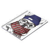 Hipster French Bull Dog Notitieboek (Linkerzijde)