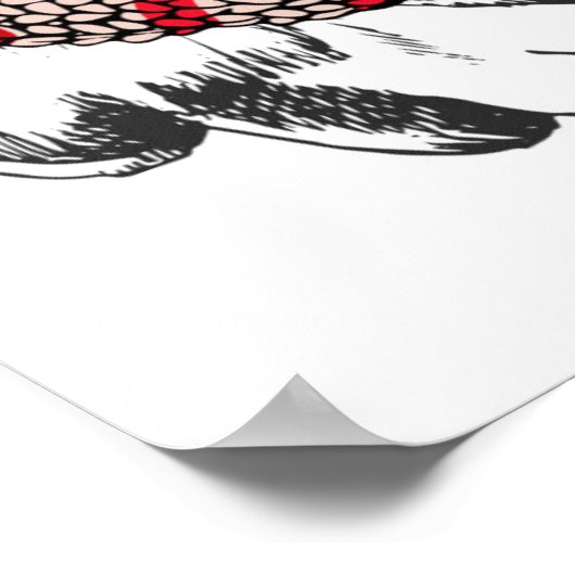 Hipster French Bull Dog Poster (Hoek)