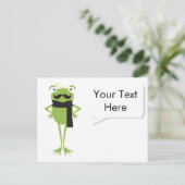 Hipster Frog Briefkaart (Staand voorkant)