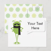 Hipster Frog Briefkaart (Voorkant / Achterkant)