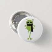 Hipster Frog Ronde Button 3,2 Cm (Voorkant /achterkant)