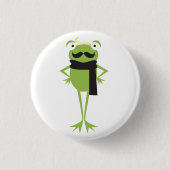 Hipster Frog Ronde Button 3,2 Cm (Voorkant)