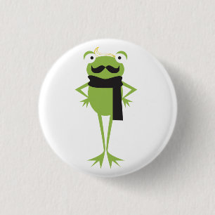 Hipster Frog Ronde Button 3,2 Cm