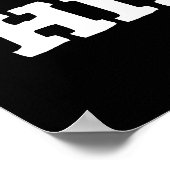 Hipster Funny Hip Bone Anatomy Pun Dark BG Poster (Hoek)