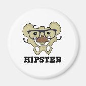 Hipster Funny Hip Bone Anatomy Pun Magneet (Voorkant)