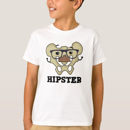 Hipster Funny Hip Bone Anatomy Pun T-shirt (Voorkant)
