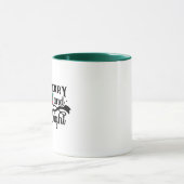 Hipster Funny Santa Mustache Mok Design (Midden)