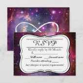 Hipster galaxy buitenruimte RSVP Kaartje (Voorkant / Achterkant)