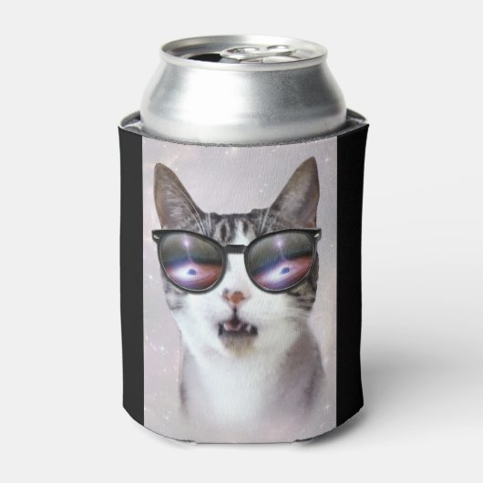 "Hipster Galaxy Space Cats" LOL Funny Koelbox Blikjeskoeler (Blikje Voorkant)