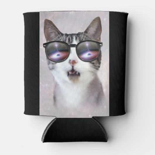 "Hipster Galaxy Space Cats" LOL Funny Koelbox Blikjeskoeler (Voorkant)
