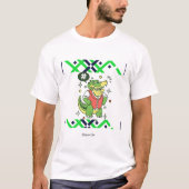 Hipster Gator Cartoon - Trendy Alligator Art Mok T-shirt (Voorkant)