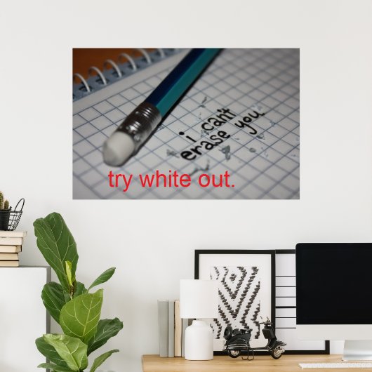 Hipster geeft Poster uit (Thuiskantoor)