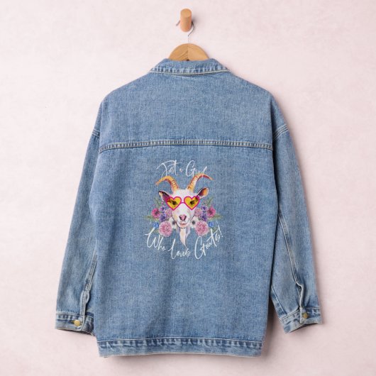 Hipster geit gewoon een meisje denim jacket (Hangar)
