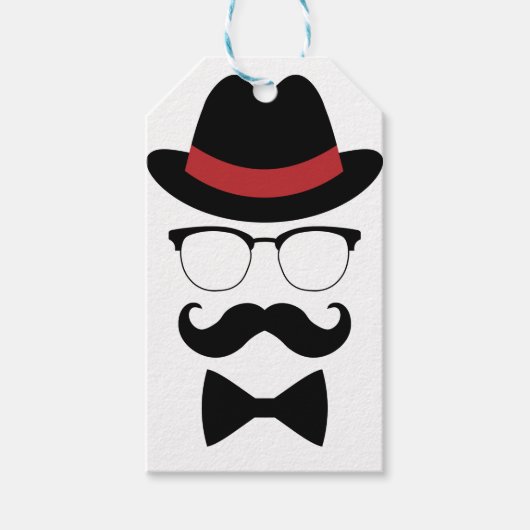 Hipster Gentleman Elements Cadeaulabel (Voorkant)