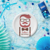 Hipster Gentleman Mannen Birthday Party Supplies Papieren Bordje (Feest)