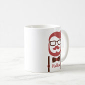 Hipster Gentleman Mustache en Bowtie Mok (Voorkant rechts)