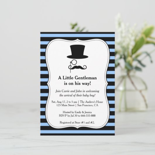 Hipster Gentleman onder de douche Kaart (Staand voorkant)