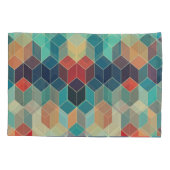 Hipster geometrische blokjes: retro mozaïek achter kussensloop (Achterkant)