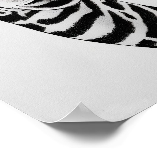 Hipster Giraffe in Red Glasses Giraffe Drawing Art Poster (Hoek)