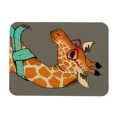 Hipster Giraffe Magneet (Horizontaal)