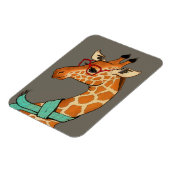 Hipster Giraffe Magneet (Linkerzijde)