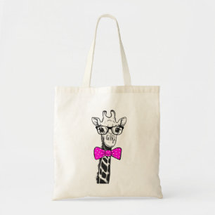 Hipster-Giraffe Tote Bag