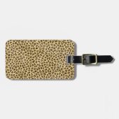 Hipster girly Cheetah Animal Print Patroon Bagagelabel (Voorkant horizontaal)
