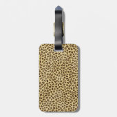 Hipster girly Cheetah Animal Print Patroon Bagagelabel (Achterkant verticaal)