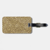 Hipster girly Cheetah Animal Print Patroon Bagagelabel (Achterkant horizontaal)