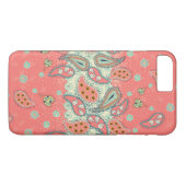 Hipster Girly Paisley Pattern iPhone 7 Plus Hoesje (Achterkant (Horizontaal))
