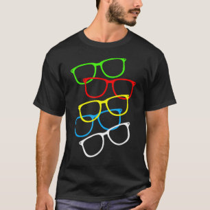 Hipster Glassen afdrukken Optometrist Eyeglass Opt T-shirt