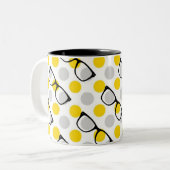 Hipster Glasses Coffee Mok (Voorkant links)