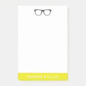 Hipster Glasses en Neon Yellow Post-it® Notes (Voorkant)