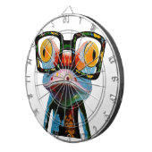 Hipster Glasses Frog Dartbord (Voorkant Rechts)