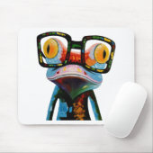 Hipster Glasses Frog Muismat (Met muis)