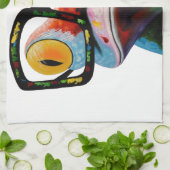 Hipster Glasses Frog Theedoek (Gevouwen)