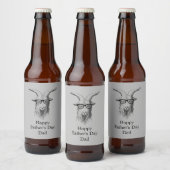 Hipster Goat Bier Etiket (Flessen)