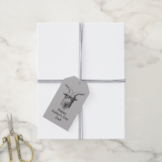 Hipster Goat Cadeaulabel (Met Touw)